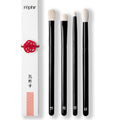 rephr The Core Eye Set – 4 Handmade Japanese Makeup Brushes with Natural Goat Hair | Essential Eye Brush Set for Blending, Shading, Crease & Detail | Handmade in Kumano, Japan